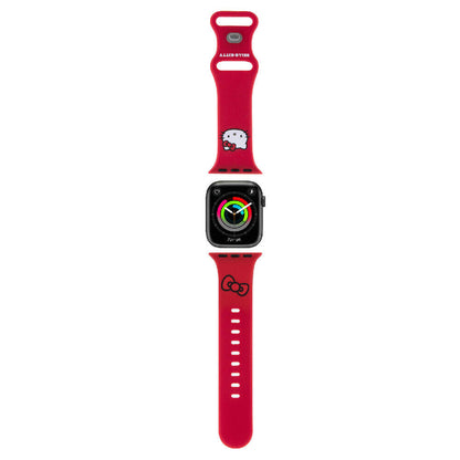 Watch 40mm Hello Kitty Orjinal Lisanslı Yazı Logolu Fiyonk & Kitty Head Silikon Kordon