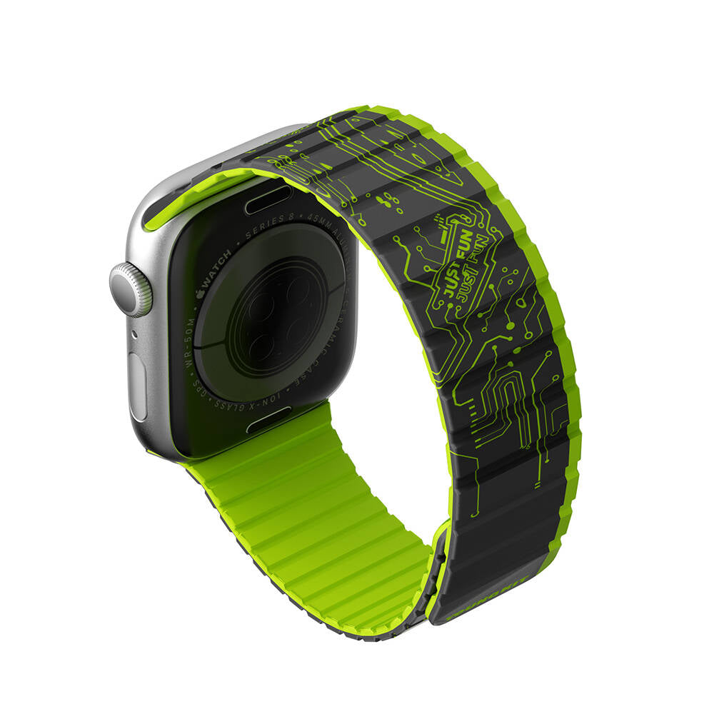 Watch 40mm Kordon Youngkit Technological Magnetik Tak Çıkar Silikon Strap Kayış