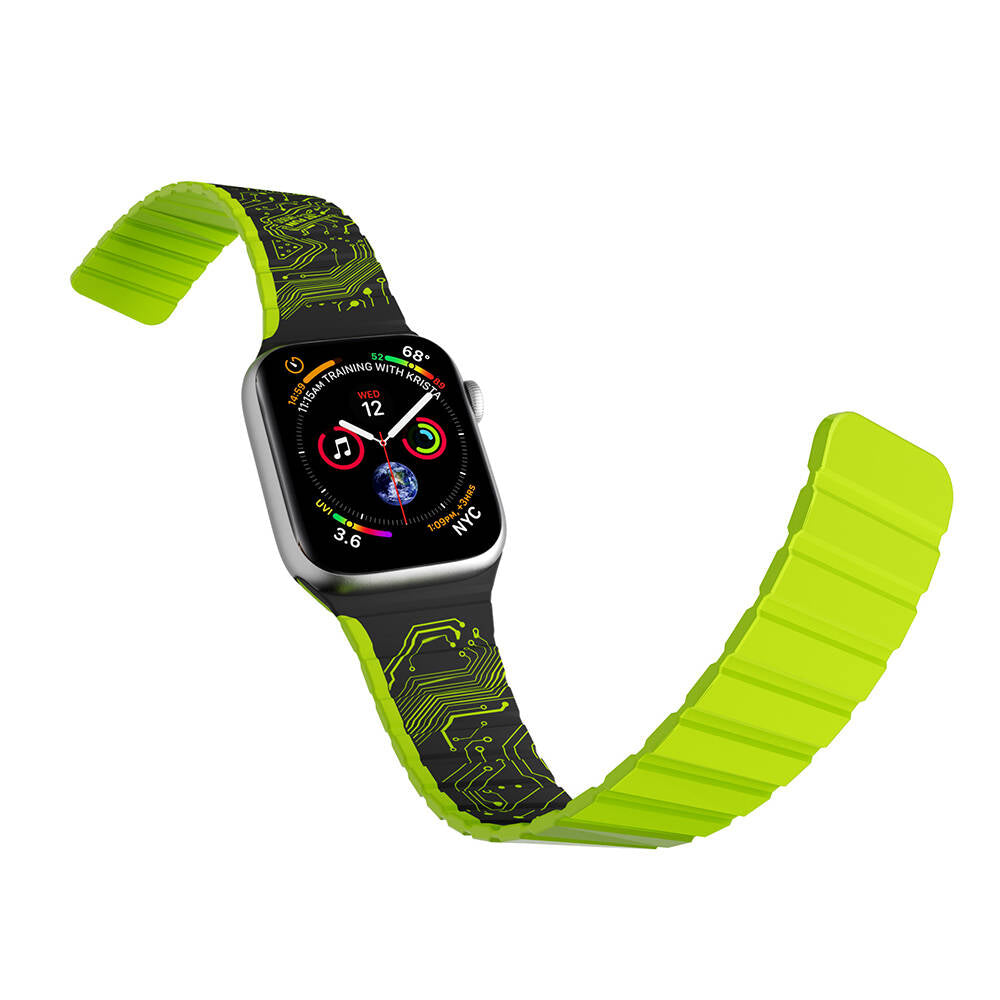 Watch 40mm Kordon Youngkit Technological Magnetik Tak Çıkar Silikon Strap Kayış