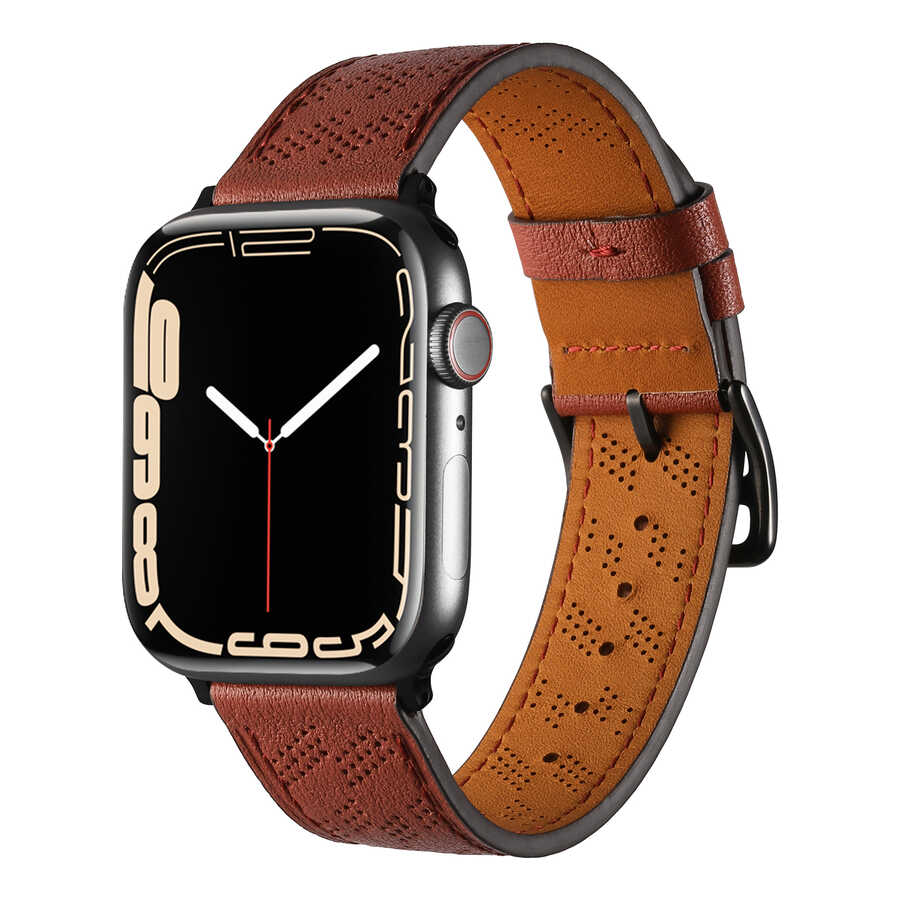 Apple Watch 40mm KRD-76 PU Deri Kordon Strap Kayış