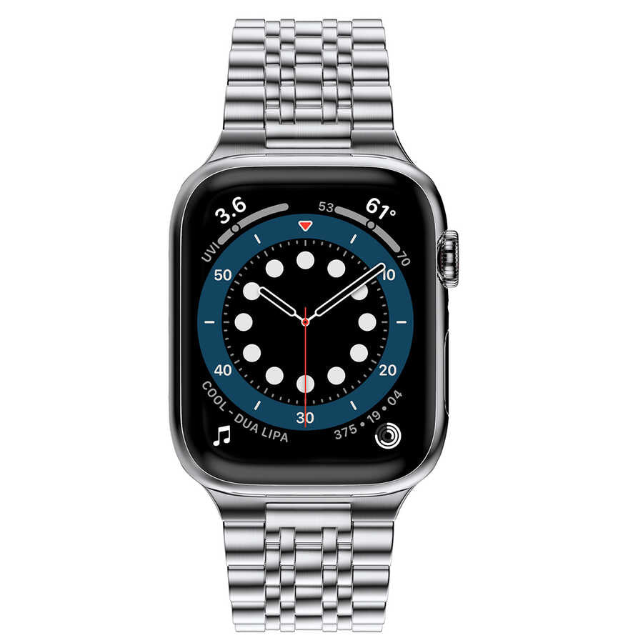 Watch 40mm Wiwu Seven Beads Steel Belt Metal Kordon