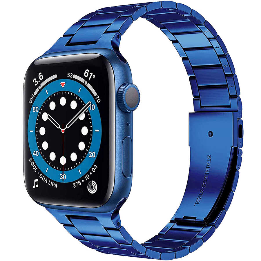 Watch 40mm Wiwu Ultra Thin Steel Belt Three Beads Metal Kordon