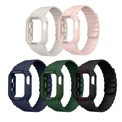 Apple Watch 40mm Zore KRD-142 Airbag Tasarımlı Kasa Koruyuculu Silikon Kordon