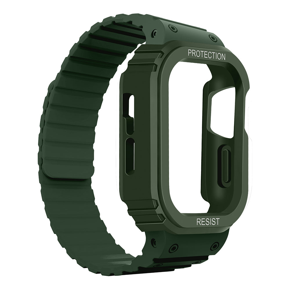Apple Watch 40mm Zore KRD-142 Airbag Tasarımlı Kasa Koruyuculu Silikon Kordon