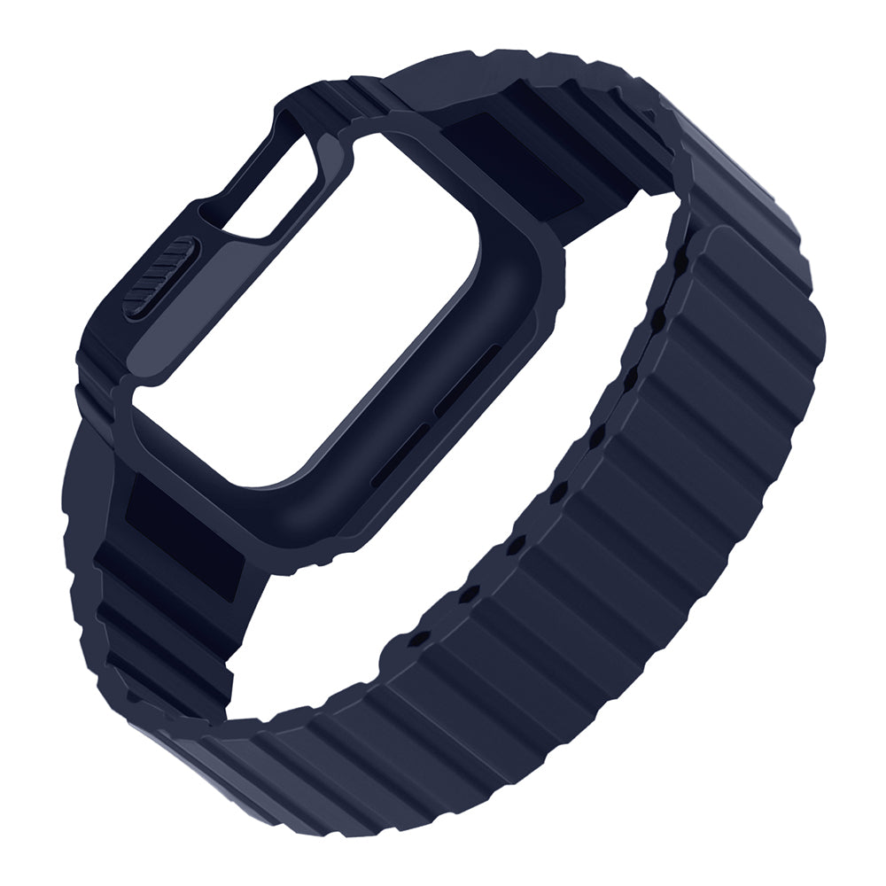 Apple Watch 40mm Zore KRD-142 Airbag Tasarımlı Kasa Koruyuculu Silikon Kordon