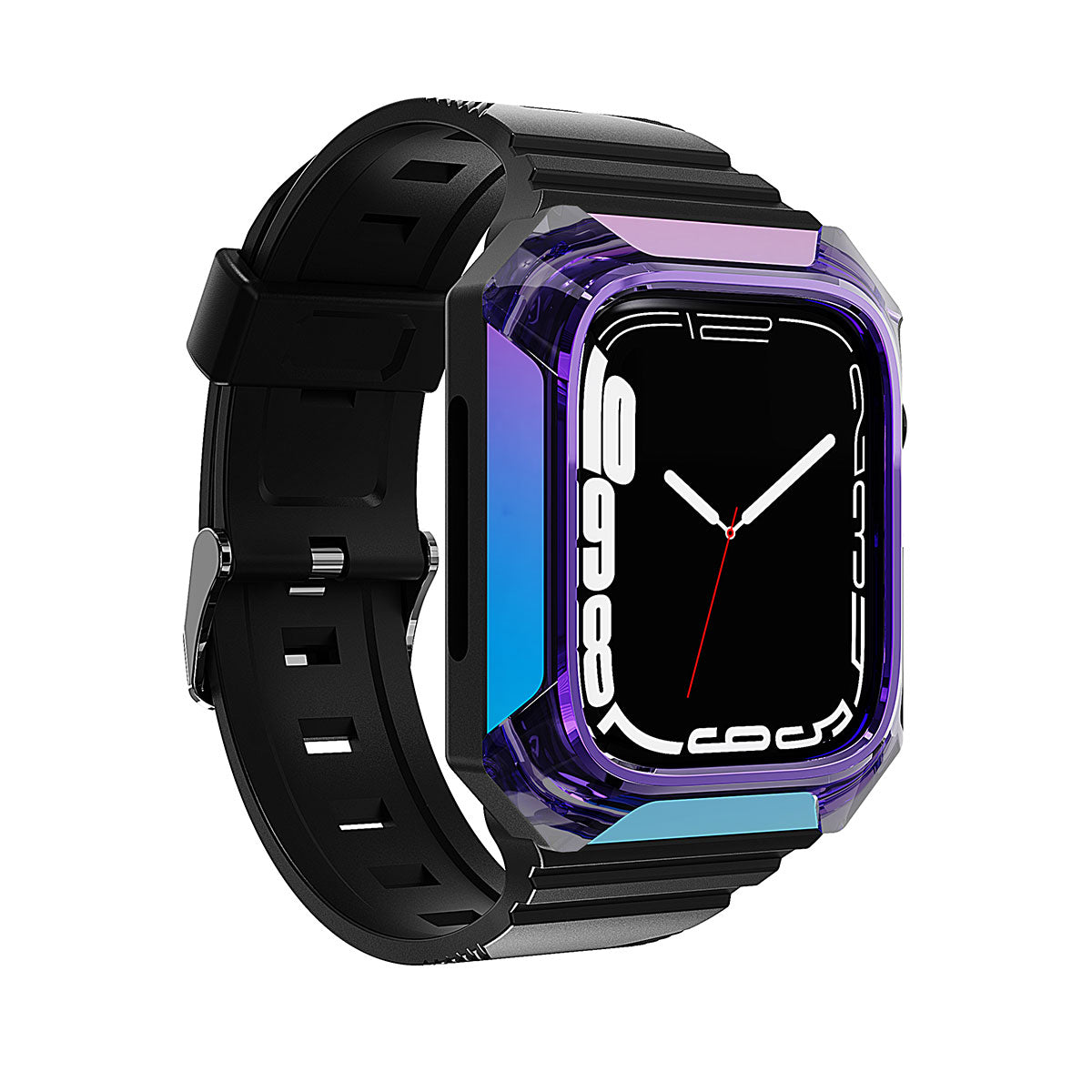 Apple Watch 40mm Zore KRD-88 Sert PC Kasa Koruyuculu Silikon Kordon