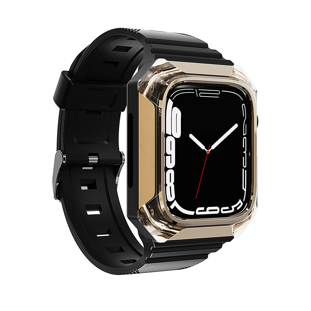 Apple Watch 40mm Zore KRD-88 Sert PC Kasa Koruyuculu Silikon Kordon