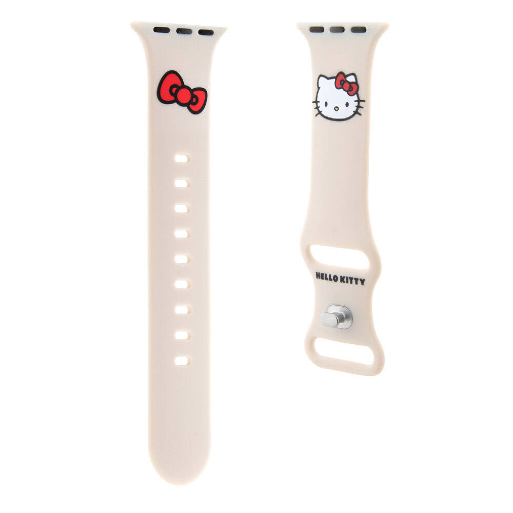 Watch 41mm Hello Kitty Orjinal Lisanslı Yazı Logolu Fiyonk & Kitty Head Silikon Kordon