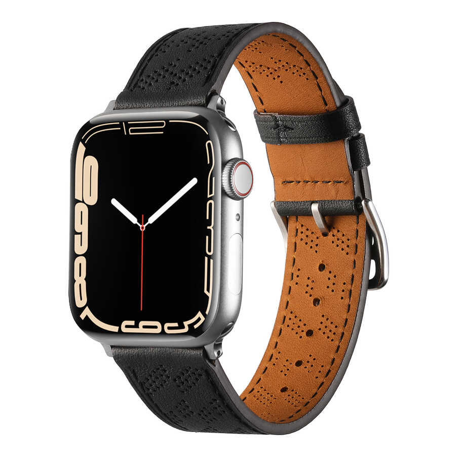 Apple Watch 42mm KRD-76 PU Deri Kordon Strap Kayış