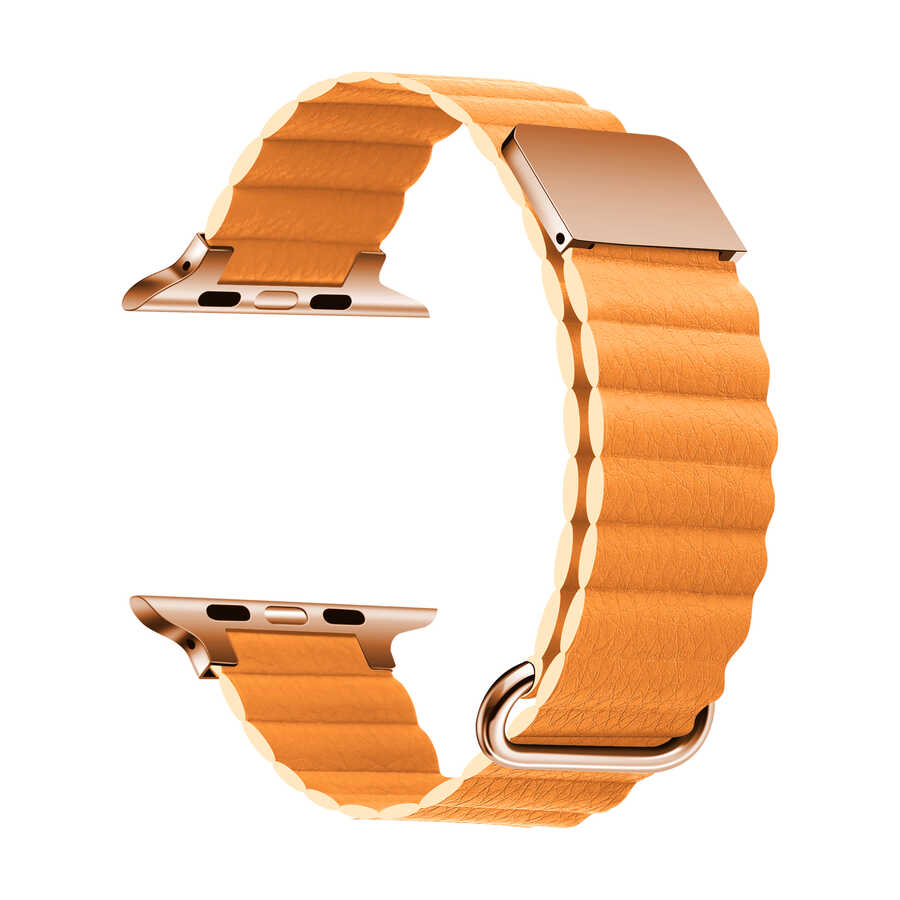 Apple Watch 42mm KRD-78 PU Deri Kordon Strap Kayış