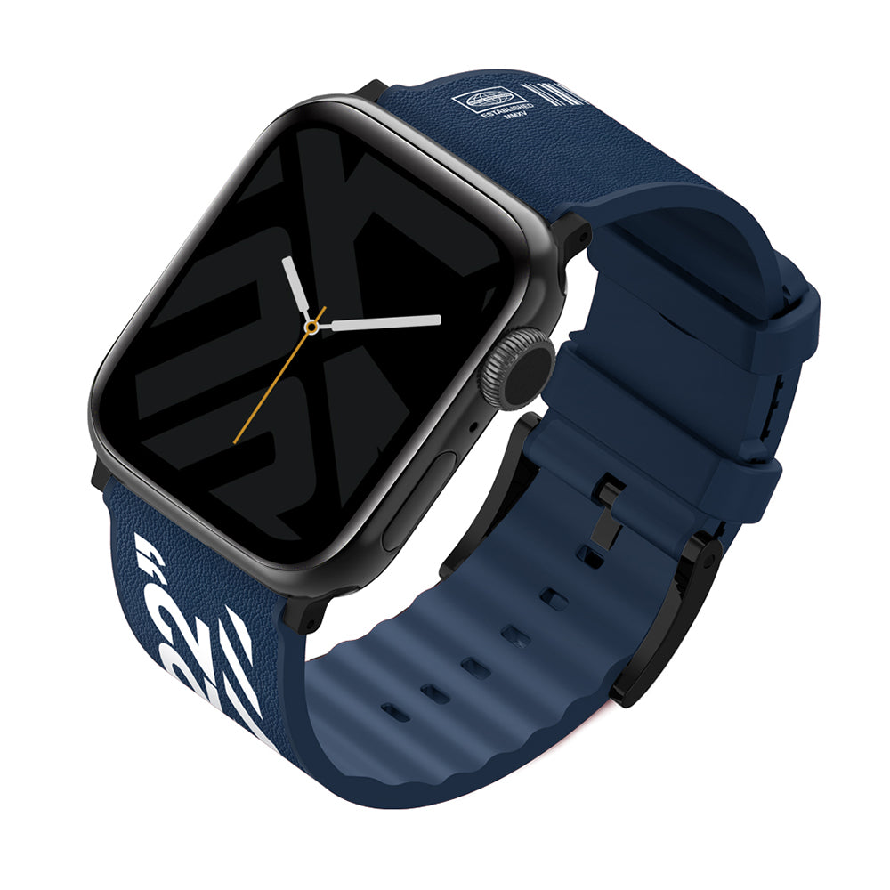 Watch 42mm SkinArma Taihi Sora Yazı Desenli Deri Görünümlü Silikon Kordon