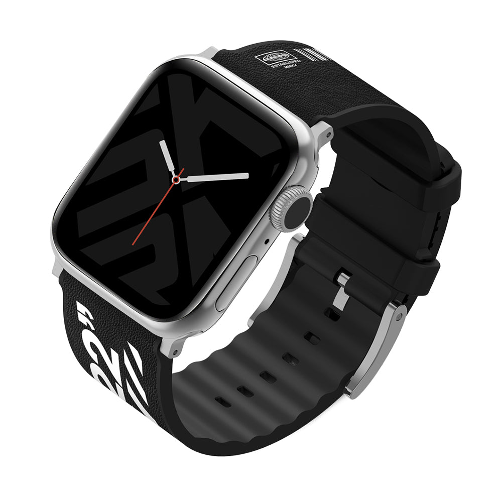 Watch 42mm SkinArma Taihi Sora Yazı Desenli Deri Görünümlü Silikon Kordon