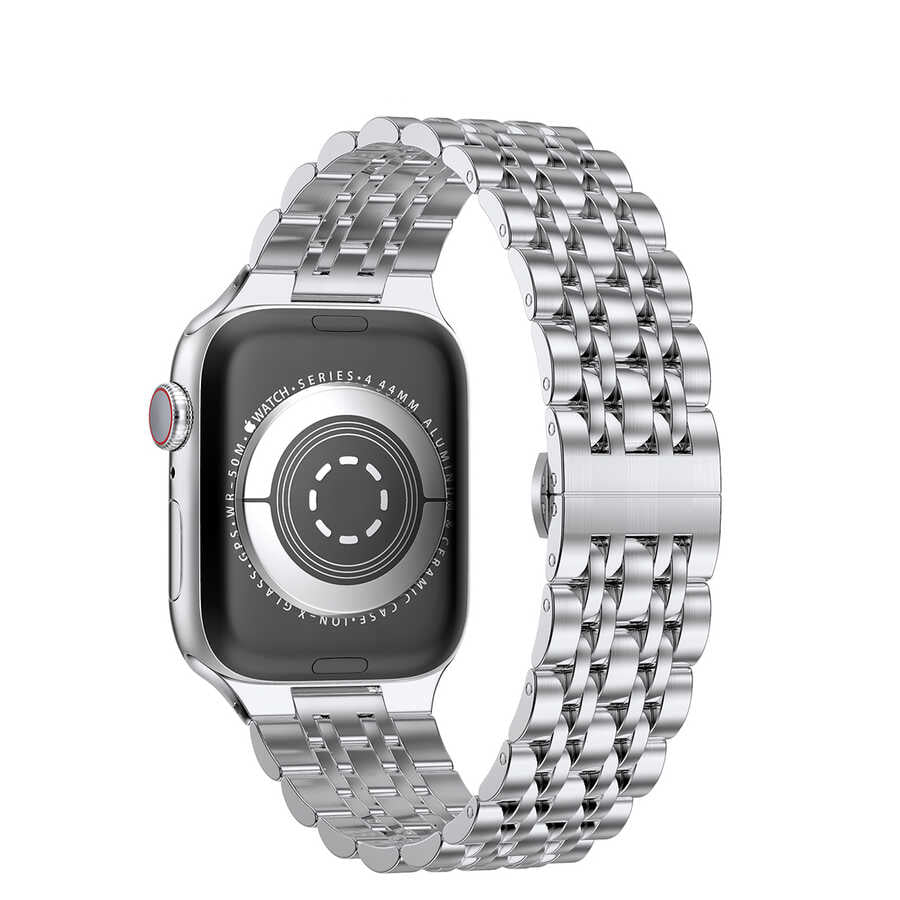 Watch 42mm Wiwu Seven Beads Steel Belt Metal Kordon