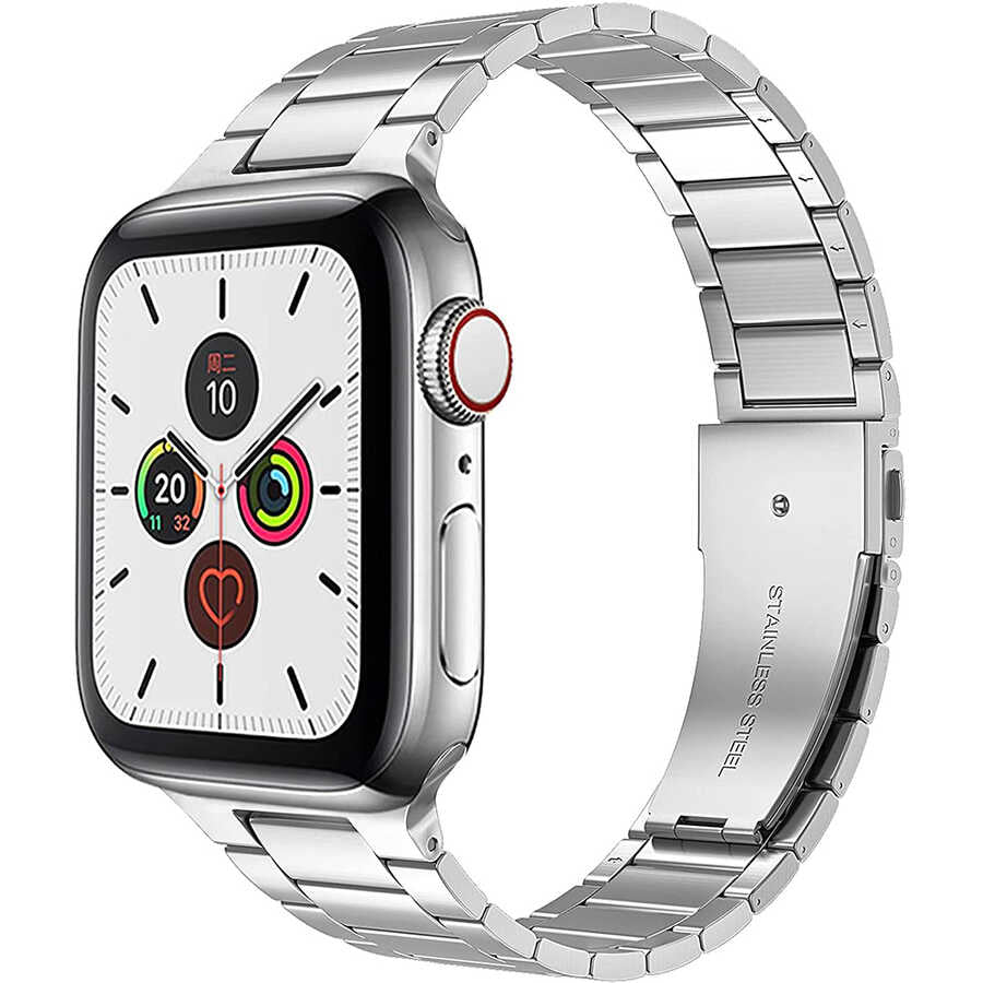 Watch 42mm Wiwu Ultra Thin Steel Belt Three Beads Metal Kordon