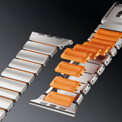 Apple Watch 42mm Zore KRD-149 Metal Silikon Kordon
