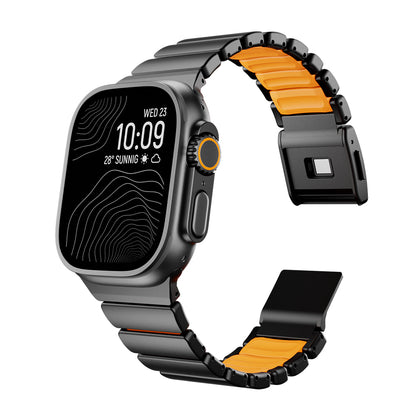 Apple Watch 42mm Zore KRD-152 Titanyum Silikon Kordon