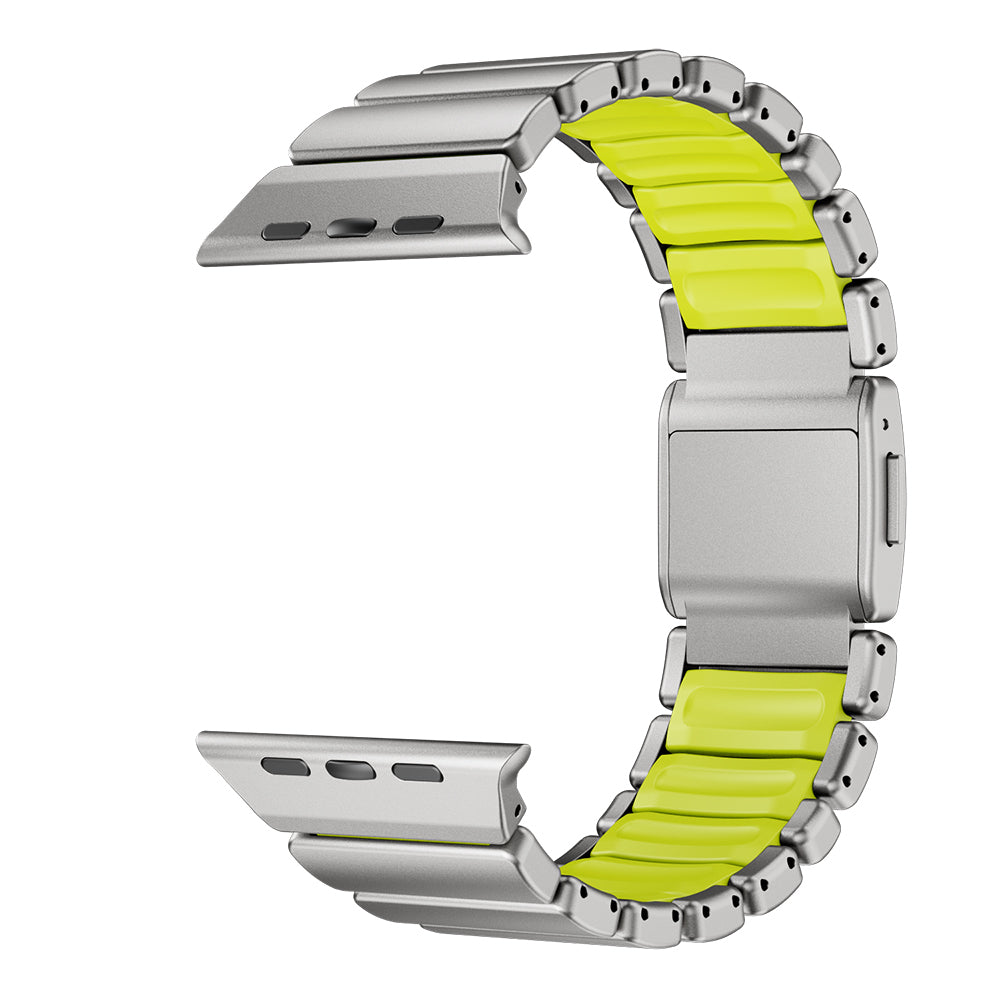 Apple Watch 42mm Zore KRD-152 Titanyum Silikon Kordon
