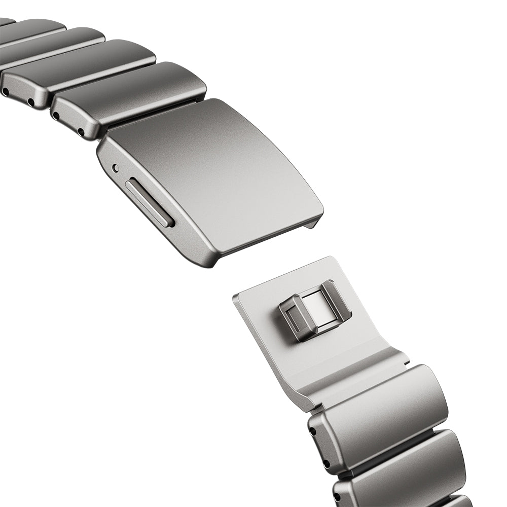 Apple Watch 42mm Zore KRD-152 Titanyum Silikon Kordon