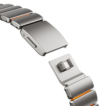Apple Watch 42mm Zore KRD-152 Titanyum Silikon Kordon