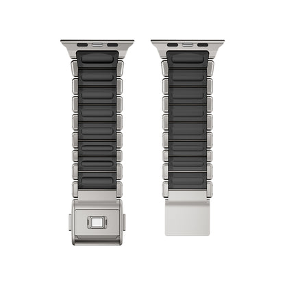 Apple Watch 42mm Zore KRD-152 Titanyum Silikon Kordon