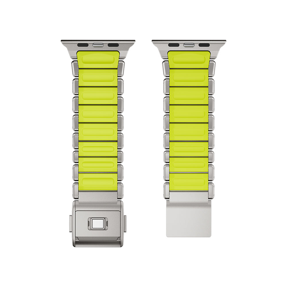Apple Watch 42mm Zore KRD-152 Titanyum Silikon Kordon