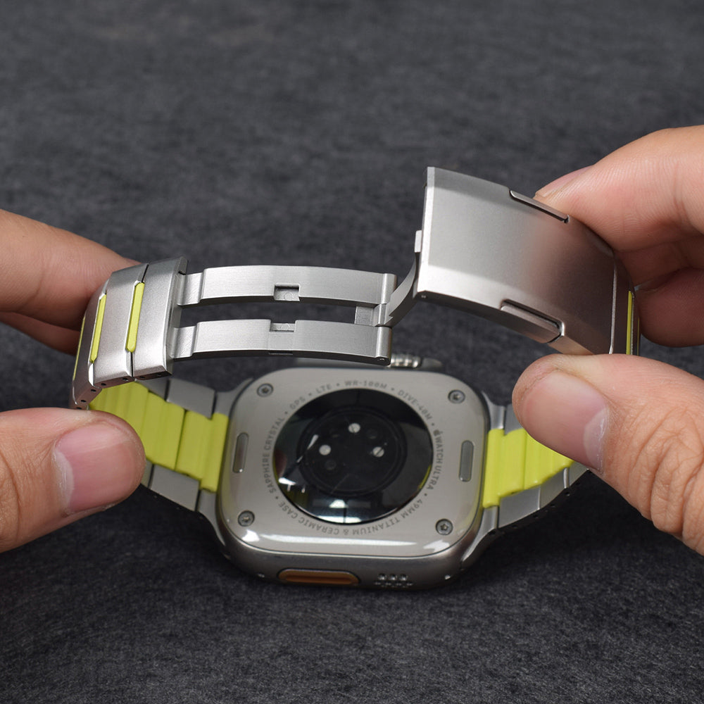 Apple Watch 42mm Zore KRD-155 Metal Silikon Kordon