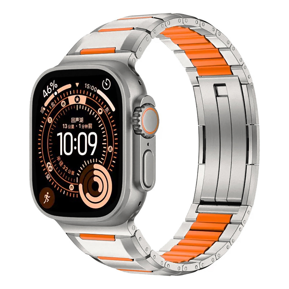 Apple Watch 42mm Zore KRD-155 Metal Silikon Kordon