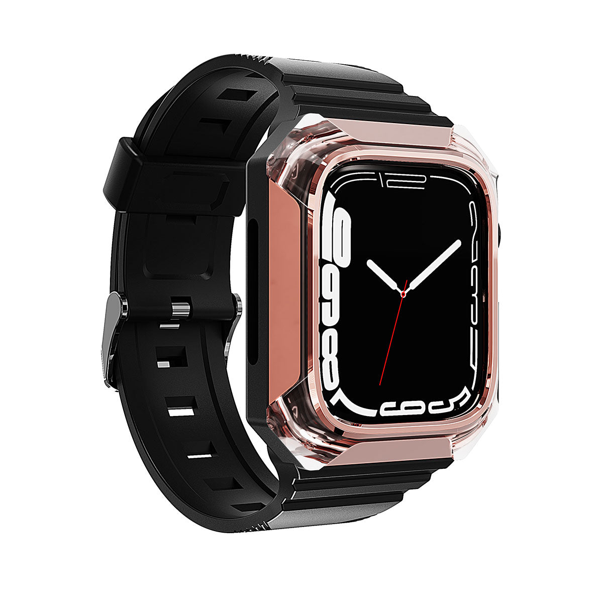 Apple Watch 42mm Zore KRD-88 Sert PC Kasa Koruyuculu Silikon Kordon