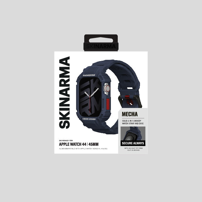 Watch 44 mm Skinarma Mecha 2in1 TPU Kasa Koruyucu + Silikon Kordon
