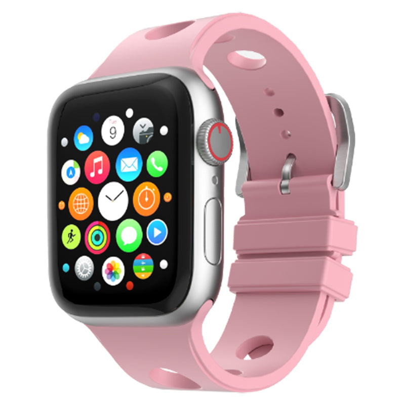 Apple Watch 44mm Delikli Tasarım Zore KRD-147 Silikon Kordon