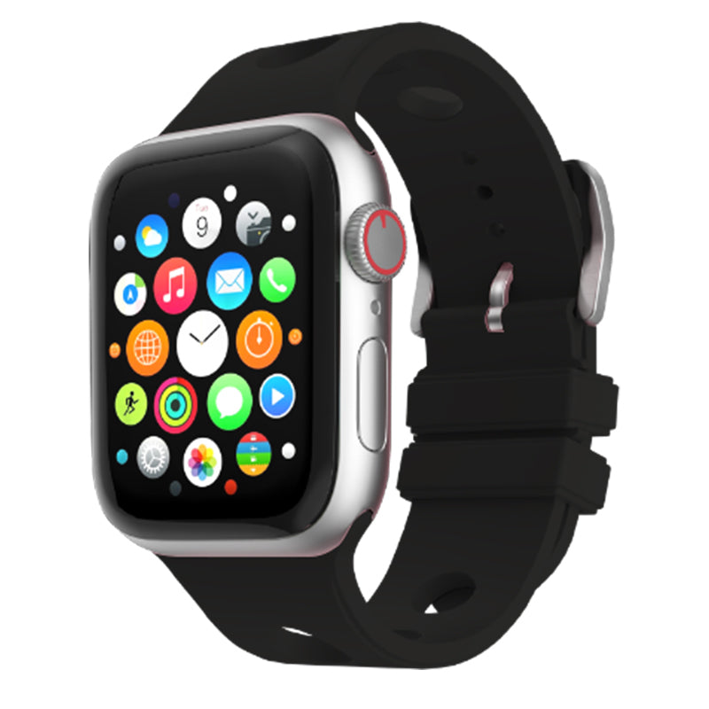 Apple Watch 44mm Delikli Tasarım Zore KRD-147 Silikon Kordon