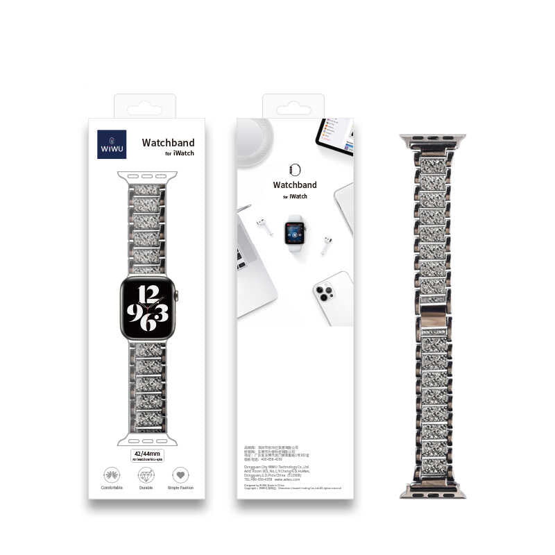 Watch 44mm Wiwu Three Beads Set Auger Metal Kordon