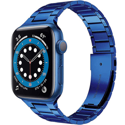 Watch 44mm Wiwu Ultra Thin Steel Belt Three Beads Metal Kordon
