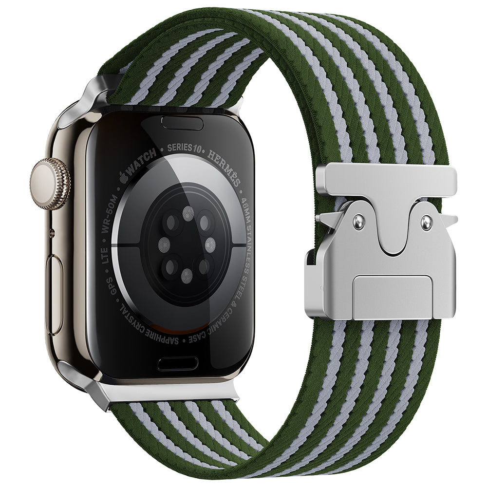 Apple Watch 44mm Zore KRD-133 Naylon Kumaş Hasır Örgülü Kordon