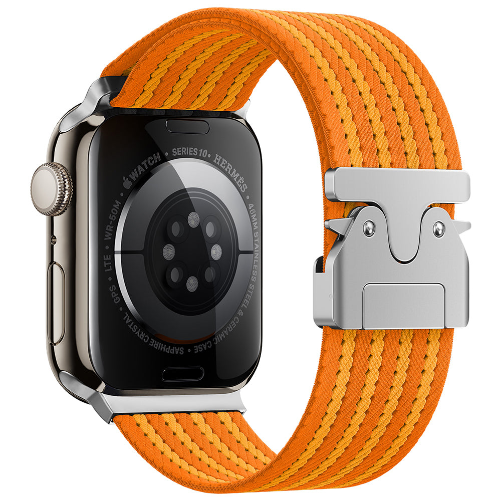 Apple Watch 44mm Zore KRD-133 Naylon Kumaş Hasır Örgülü Kordon