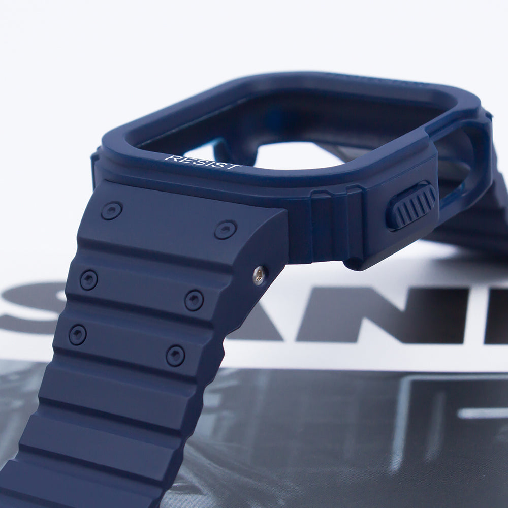Apple Watch 44mm Zore KRD-142 Airbag Tasarımlı Kasa Koruyuculu Silikon Kordon