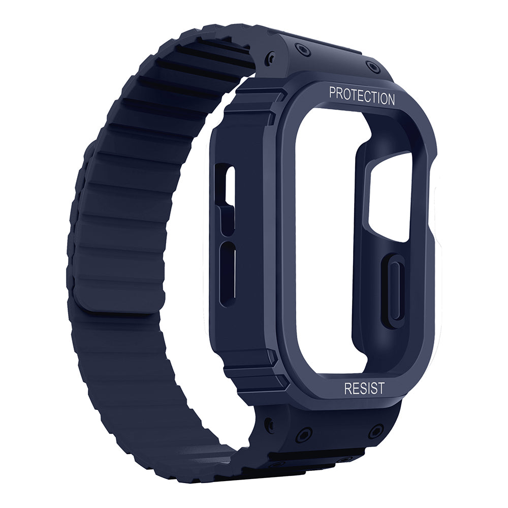 Apple Watch 44mm Zore KRD-142 Airbag Tasarımlı Kasa Koruyuculu Silikon Kordon
