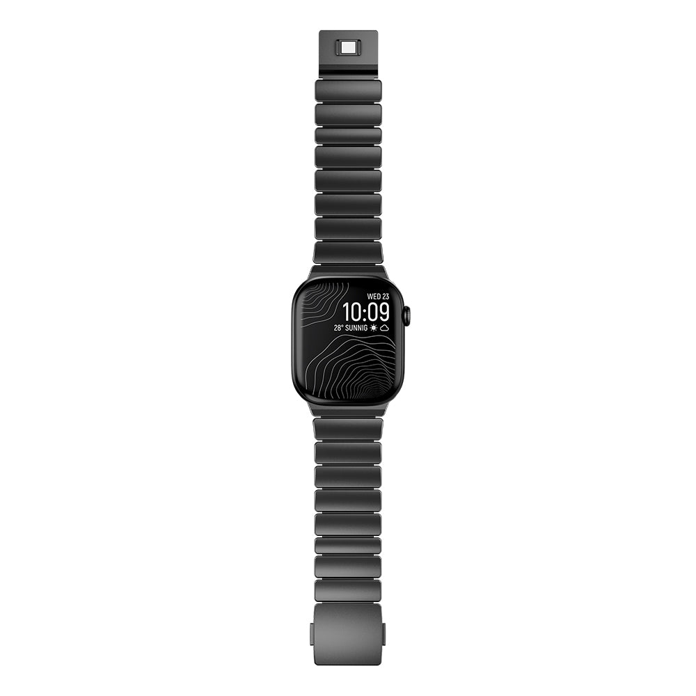 Apple Watch 44mm Zore KRD-149 Metal Silikon Kordon