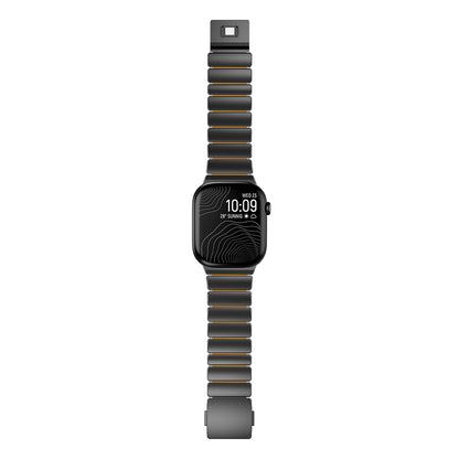 Apple Watch 44mm Zore KRD-149 Metal Silikon Kordon