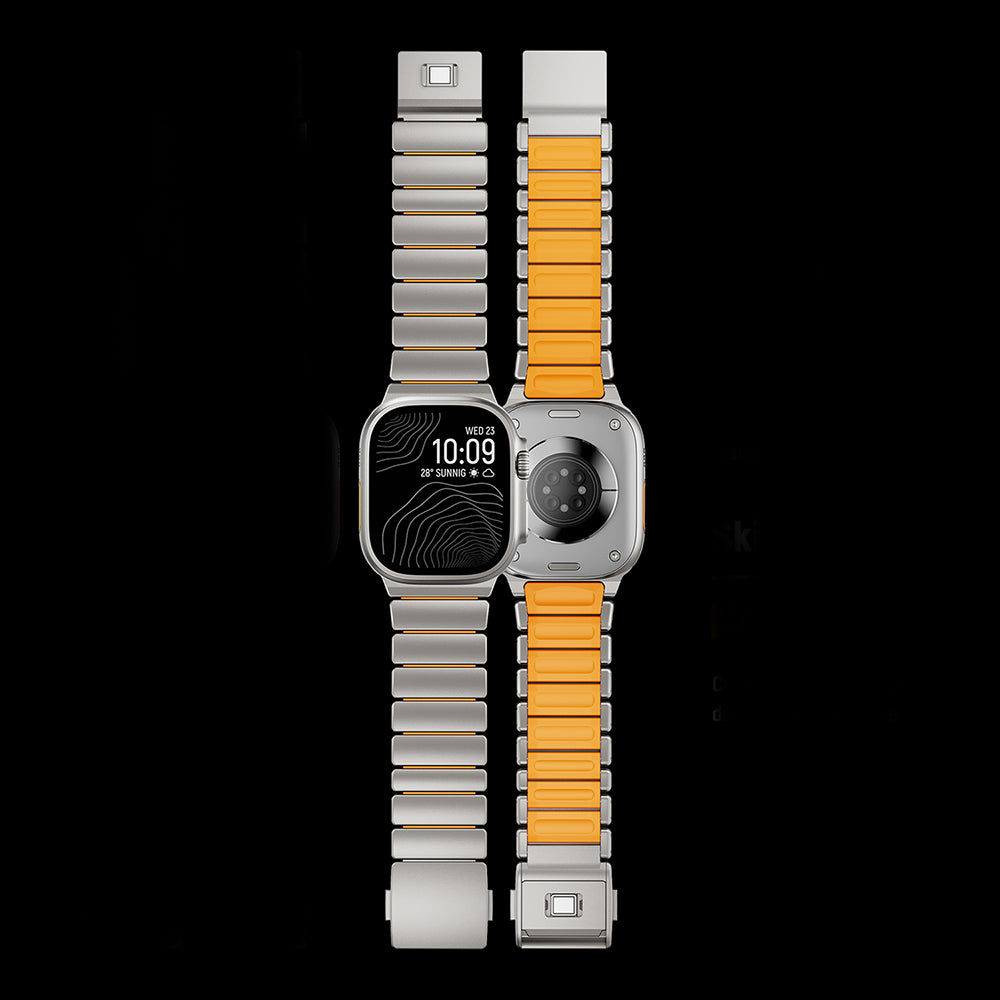 Apple Watch 44mm Zore KRD-149 Metal Silikon Kordon