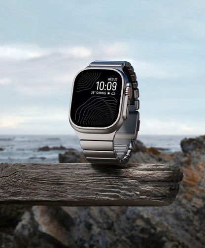 Apple Watch 44mm Zore KRD-149 Metal Silikon Kordon