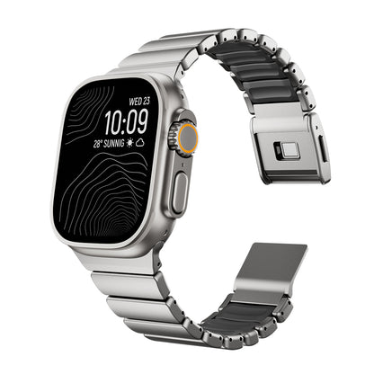 Apple Watch 44mm Zore KRD-152 Titanyum Silikon Kordon