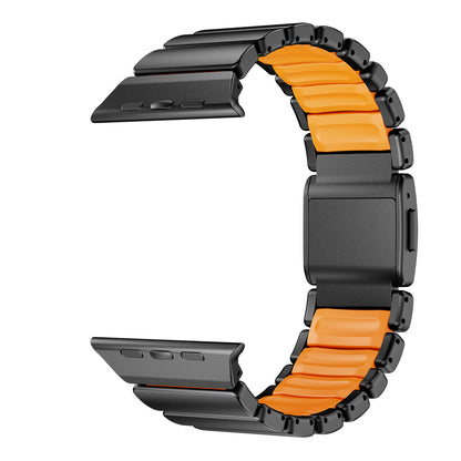 Apple Watch 44mm Zore KRD-152 Titanyum Silikon Kordon