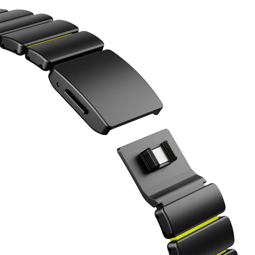 Apple Watch 44mm Zore KRD-152 Titanyum Silikon Kordon