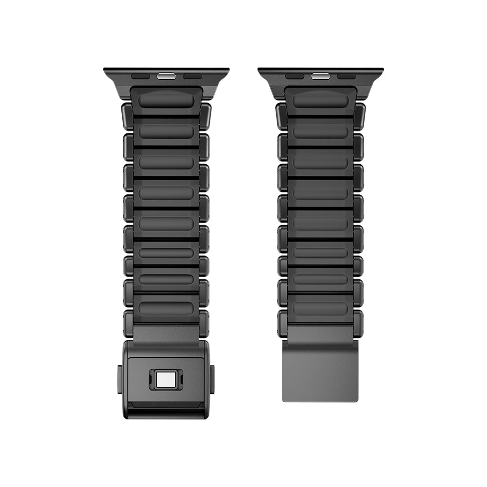 Apple Watch 44mm Zore KRD-152 Titanyum Silikon Kordon