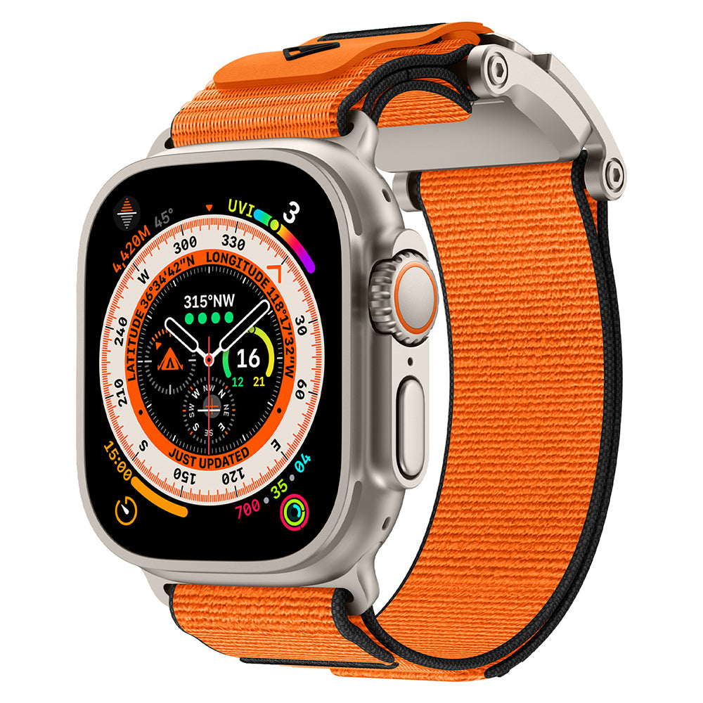 Apple Watch 44mm Zore KRD-154 Naylon Kumaş Hasır Örgülü Kordon