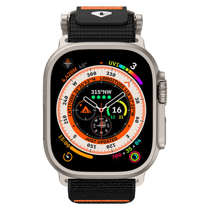 Apple Watch 44mm Zore KRD-154 Naylon Kumaş Hasır Örgülü Kordon