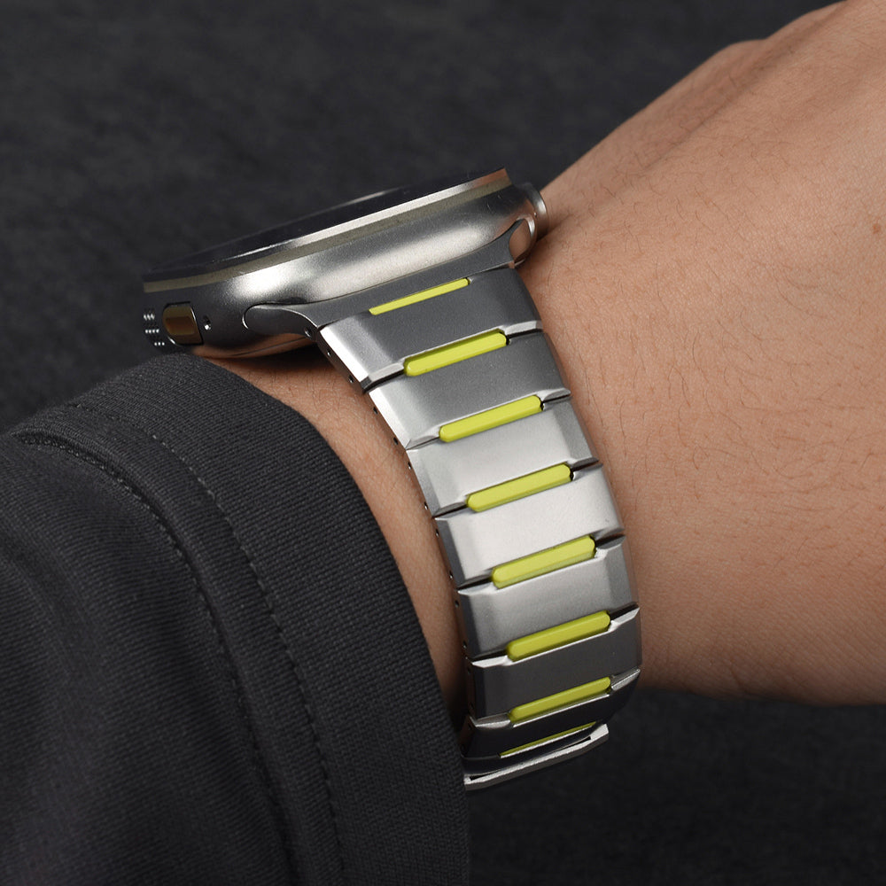 Apple Watch 44mm Zore KRD-155 Metal Silikon Kordon