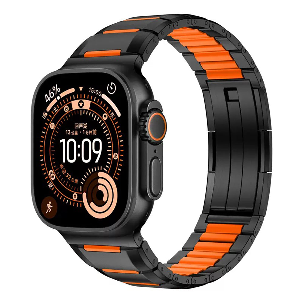 Apple Watch 44mm Zore KRD-155 Metal Silikon Kordon
