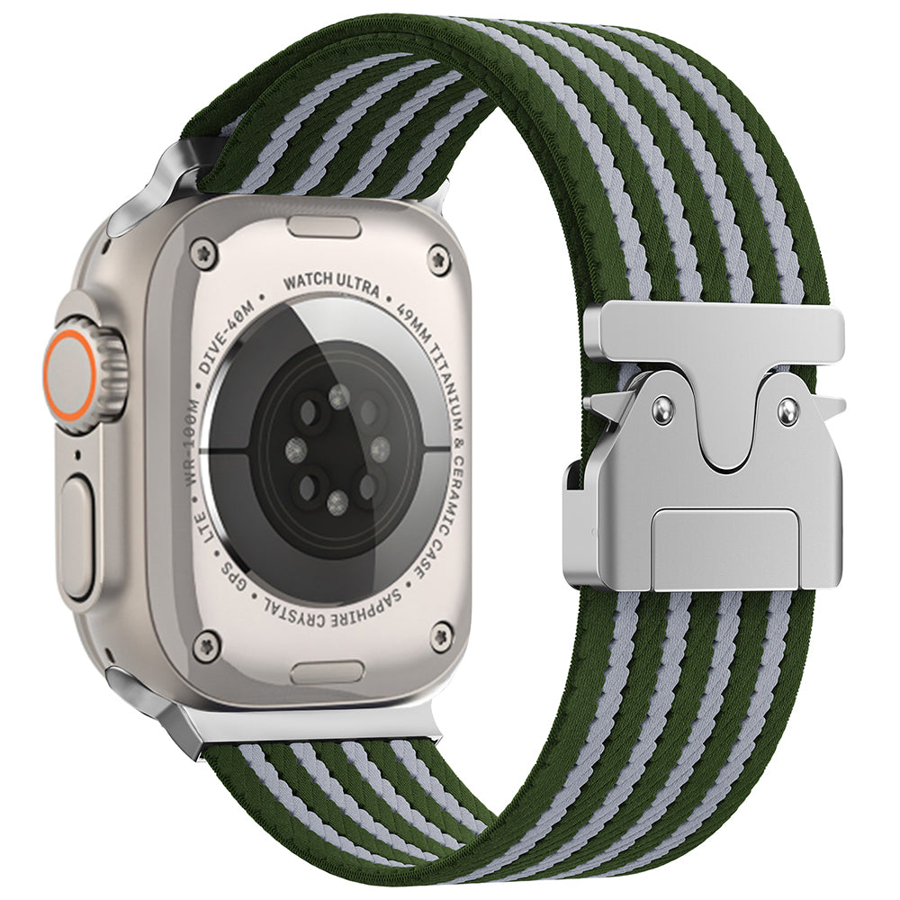 Apple Watch 49mm Zore KRD-133 Naylon Kumaş Hasır Örgülü Kordon
